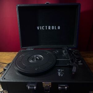Victrola Black Portable Record Player